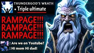 Valve Team needs to explain this! 7.34 Zeus Rampage Hack Triple Thundergod Dota 2