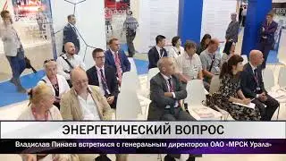 Владислав Пинаев встретился с генеральным директором ОАО «МРСК Урала»