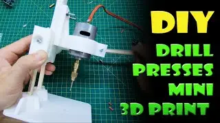 DIY Drill Press Table mini 3D print with 775 motor