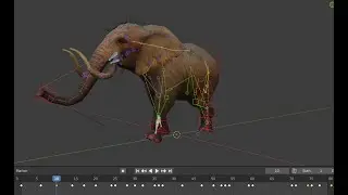 BLENDER 2.93 проба анимации с картинки покадровки