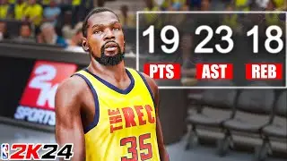 THE GREATEST 99 OVR BUILD FOR THE REC IN NBA 2K24!