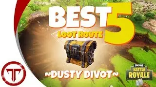 BEST Battle Royale Loot Route #5!!! (Dusty Divot) w/ TrappedGT | Fortnite || Troikality