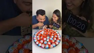 10 SECONDS KINDER JOY EATING CHALLENGE😱 EAT & WIN CASH PRIZE😍🤑🔥 #shorts #eating #foodchallenge