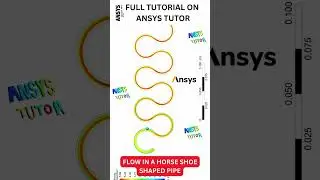 Horseshoe pipe ANSYS Fluent Tutorial #shorts