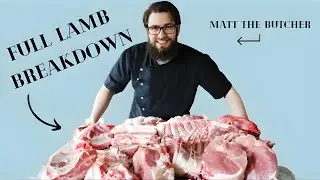 How to Butcher a FULL Lamb into Roasts // Matt the Butcher