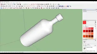 3d bottle in sketchup