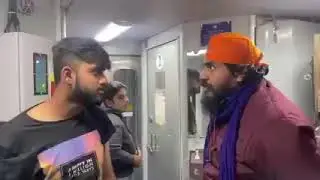 Train Fight - ट्रैन में लड़के की हरकत देख सरदार जी हुए आग बबूला