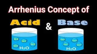 Arrhenius Concept of Acid and Base | What are Arrhenius acids and bases