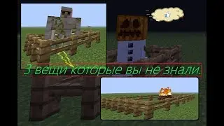 3 вещи которые вы не знали в MInecraft"е