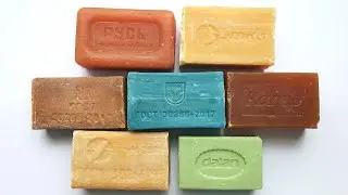 Dry Soap Cutting ASMR 🤎 Laundry soap. Резка хозяйственного мыла