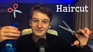 3 minute ASMR haircut ✂️