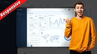 Responsive Admin Dashboard Using HTML CSS & JavaScript with Chats & Graphs || Cool Admin Dashboard