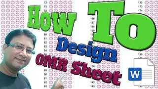 How To Design OMR Sheet In Ms Word || OMR Answer sheet || OMR Sheet Design For Competitive exam ||