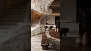 Interior design concept of a contemporary luxury house in mountains.