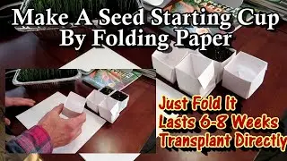 How to Make Seed Starting Cups by Folding a Sheet of Paper: All the Steps Explained!