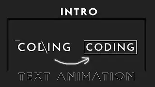 Build Awesome Intro Text Animation using Html and CSS3 ll Coding Script