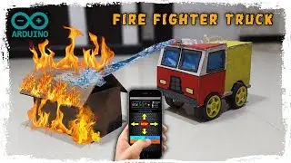 Arduino Fire Fighter Truck | Robot | Smartphone Controlled | Bluetooth