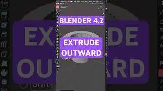 How to extrude outward in #blender