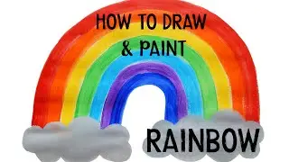 Rainbow Painting For Kids - Learn To Paint Art Lessons for 1rst, 2nd, 3rd, 4th, 5th, 6th Graders