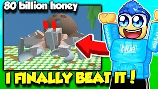 I FINALLY DEFEATED COCONUT CRAB AND GOT 80 BILLION HONEY In Bee Swarm Simulator!