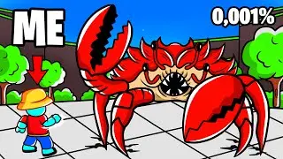 I Unlocked OP 0.1% SECRET CRAB BOSS in Roblox Strongest Battlegrounds