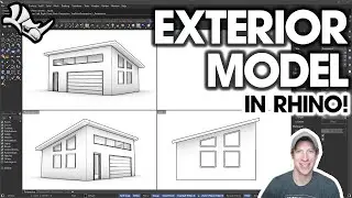 Getting Started with Rhino Part 4 - Creating an EXTERIOR MODEL!