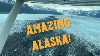 Touring a glacier in Alaska