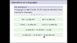 Automata Theory - Languages