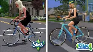 Sims 3 vs Sims 4 - Bicycles