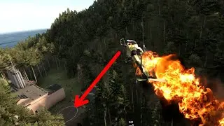 When Arma Pilot does the impossible Barrel Roll landing