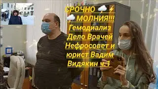 Гемодиализ Дело Врачей Нефросовет и юрист Вадим Видякин ч.1