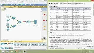 11.4.3.6 Packet Tracer - Troubleshooting Connectivity Issues