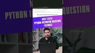 Python Interview Question - FizzBuzz #python #pythonprogramming