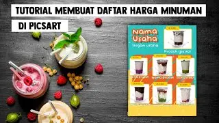 Cara membuat desain menu daftar harga di HP menggunakan PicsArt