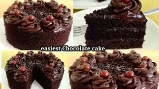 Most easiest chocolate cake recipe | moist Chocolate cake | easy cooking with das | chocolate cake