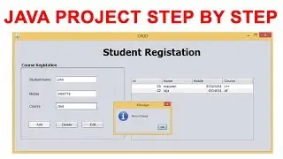 Java Simple Project step by step using mysql database