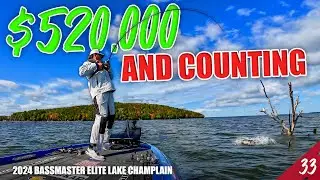 $520,000 and Counting Bass Fishing This Lake - 2024 Bassmaster Elite Champlain (Day 1&2) UFB S4E33