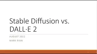 Stable Diffusion vs DALL·E 2