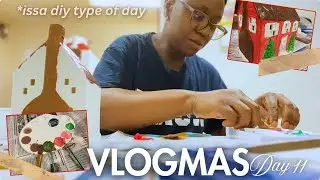 DIY PAINT a GINGERBREAD house I got from Michael's with me