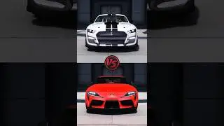 Ford Mustang Shelby GT500 vs Toyota Supra battle! Who will win? 😎