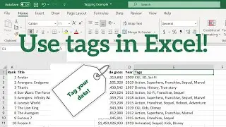 Implement tags in Excel in seconds