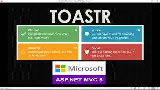 Toastr Notification in Asp.Net MVC | C# | Jquery