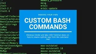 Creating your own Cmder and Terminal Commands