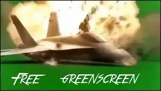 Free Greenscreen Template - Plane Crash and Explosion