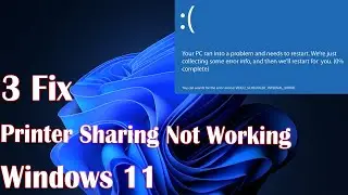 Fix Printer sharing Not Working in Windows 11 - How to