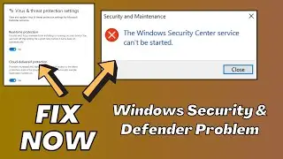 How to Fix Windows Security Service & Defender not Working in 2 Minutes