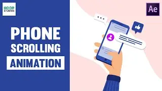 Mobile Phone Scrolling Animation in After Effects- After Effects Tutorial | Hand Scrolling Animation