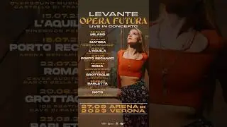 Opera Futura - Live in concerto #Levante #OperaFutura #shorts