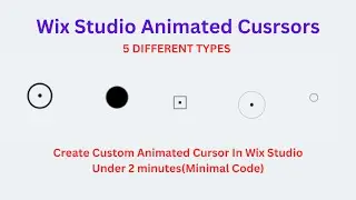 Wix Studio Tutorial - 5 Animated Custom Cursor Effects in 2 minutes [Easiest Method] 