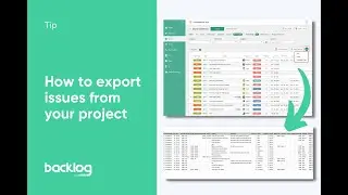 Backlog: Exporting issues